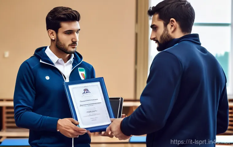레저스포츠지도자 자격증 시험 합격자 인터뷰 - **Prompt 1: The Authority of Certification in Italian Sports**
"A vibrant and well-lit indoor sp... 레저스포츠지도자 자격증 시험 합격자 인터뷰 - **Prompt 1: The Authority of Certification in Italian Sports**
"A vibrant and well-lit indoor sp...