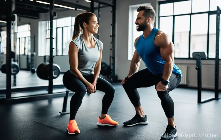 레저스포츠지도자 분야별 연봉 분석 - ### Image Prompt 1: Modern Personal Training Session
