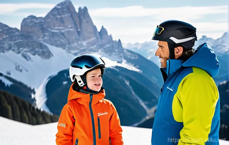 레저스포츠지도자 실무에서 고객과의 갈등 해결 방법 - A male Italian ski instructor, in his mid-30s, with a calm and professional expression, is attentive...