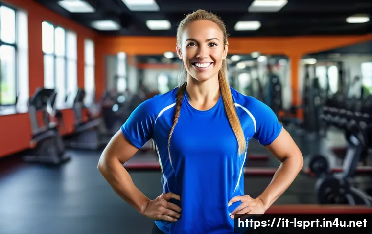 레저스포츠지도자 취업을 위한 자기소개서 작성법 - **Prompt:** A vibrant and dynamic image featuring a female sports instructor, approximately 30-35 ye...