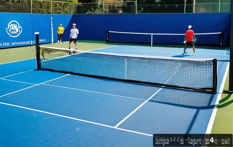 레저스포츠지도자 이직 과정 중 주의사항 - A dynamic urban paddle tennis scene set in a sunny Italian city park, featuring a diverse group of a...